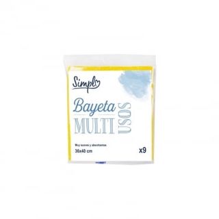 Set 9 Bayetas Multiusos Simpl