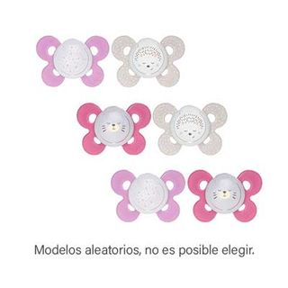 Chupete Physio Comfort Silicona Niña 16 Meses+ 2 Un Chicco (8058664082537)
