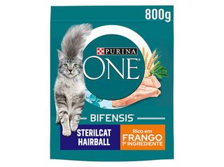 RAÇÃO GATO PURINA ONE:B. PELO/ESTERIL 800GR 12260904