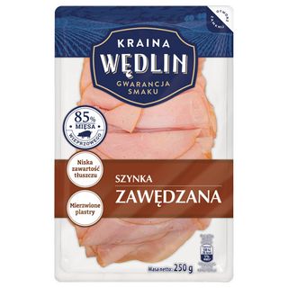 Kraina Wędlin Szynka zawędzana, 250 g