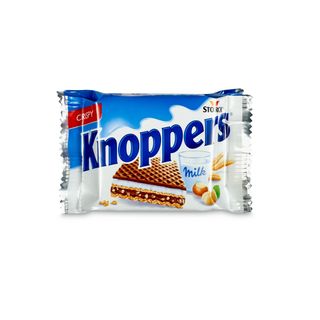 Barquillos Rellenos De Crema Con Leche Y Cacao Knoppers 75 G