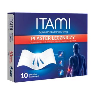 Itami, 140 mg, plastry lecznicze, 10 szt.