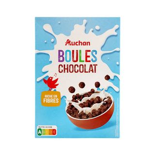 AUCHAN Bolas de Cereais com Chocolate 375 g