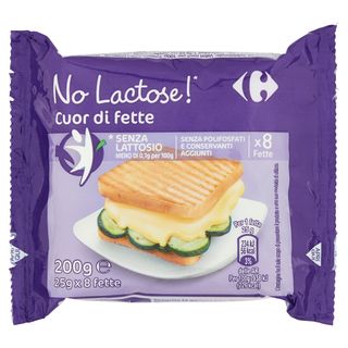 Carrefour No Lactose!* Cuor di fette 8 x 25 g