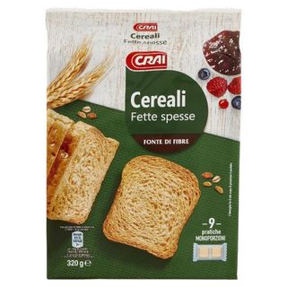 Crai Cereali Fette spesse 9 pratiche Monoporzioni 320 g