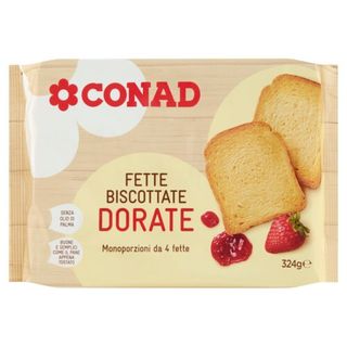 CONAD Fette Biscottate Dorate 324 g - 8003170073883