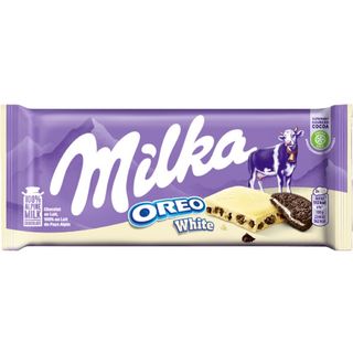 Milka Oreo Chocolate Branco com Oreo embalagem 100 g - 20642905861