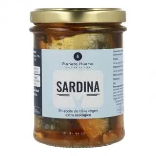Sardinas En Aceite De Oliva Extra Ecológico Planeta Huerto 133 G.
