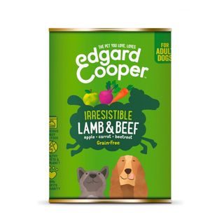 Edgard & Cooper Adult Grain Free Cordero Y Ternera Lata Para Perros 0.4Kg