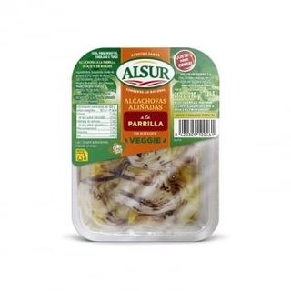 Alcachofas Aliñadas A La Parrilla En Mitades Alsur 190 G.