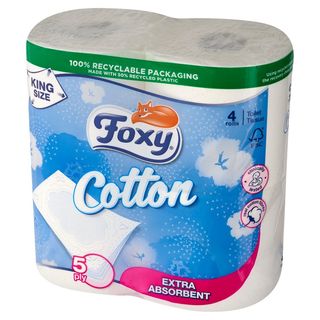 Foxy - Papier toaletowy Cotton - 4 rolki