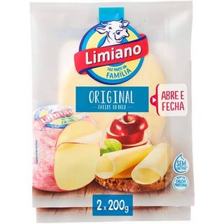 Queijo Flamengo sem Lactose Fatiado Limiano (emb. 2 x 200 gr)