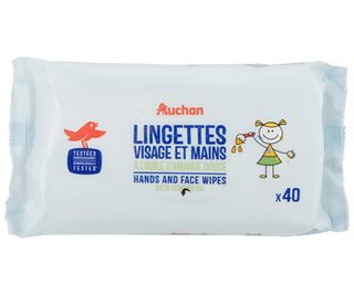 Toallitas Manos Y Cara Auchan 40 Uds.