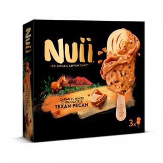 Helado Bombon Nuii Texans Pecan Multipack 3x90 Ml.