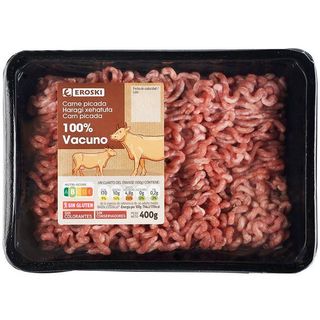 Carne Picada 100% Vacuno Eroski, Bandeja 400 G (7137284)