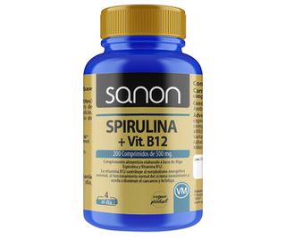 Capsulas  Spirulina Sanon + Vit.B12  400Mg  200 Und