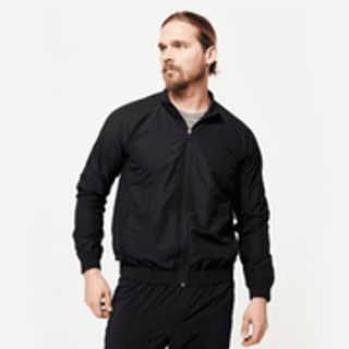 Chaqueta fitness transpirable Hombre Domyos negro.L Negro