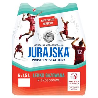 Jurajska Naturalna woda mineralna lekko gazowana 6 x 1,5 l