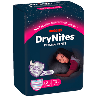 Pañales De Niña, 8 A 13 Años Huggies Drynites 9 U