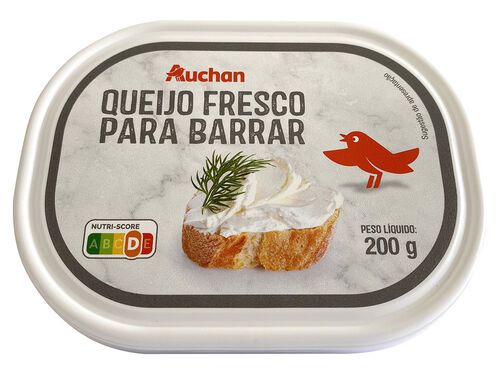 QUEIJO FRESCO AUCHAN PARA BARRAR NORMAL 200 G