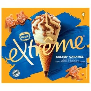 Conos Con Helado De Vainilla Y Caramelo Extrême Nestlé 6 Ud.