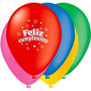 10 Globos 30,5Cm Feliz Cumplea (24985087)