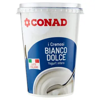 CONAD I Cremosi Bianco Dolce Yogurt intero 500 g - 8003170006416