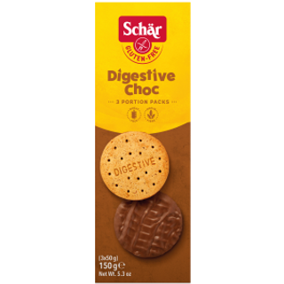 Galleta Digestive Chocolate Sin Gluten Schär 150G.