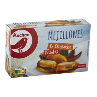 Mejillones Escabeche Picante 14/18 Auchan 69 G