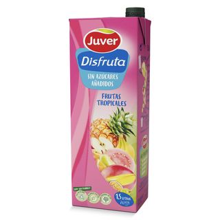 Bebida De Zumo De Frutas Tropicales Sin Azúcares Añadidos Juver Brik 1.5 L