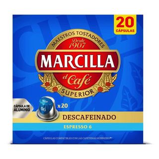Marcilla - Cápsulas Café Descafeinado 20 Uds (264258)