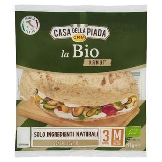 Casa della Piada la Bio Kamut Formato Medio M 3 Piadine 225 g