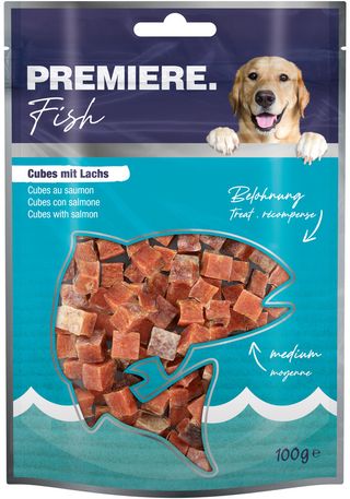 Premiere Fish cubes łosoś 100g