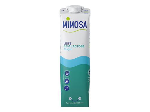 LEITE MIMOSA UHT MAGRO BEM ESPECIAL 0% LACTOSE 1L