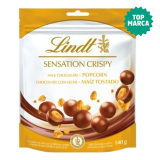 Lindt Sensation Crispy Perlas de Chocolate con Leche con Maíz Tostado 140g