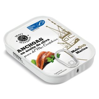 Anchoas Del Cantábrico Msc En Aceite De Oliva Dia Mari Marinera Lata 50 G