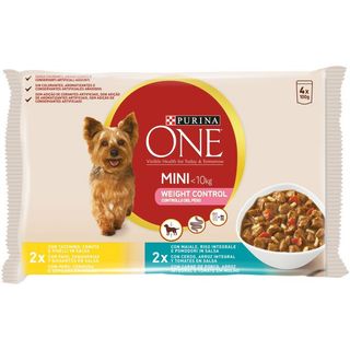 Purina One mini perro control de peso 4x100 gr
