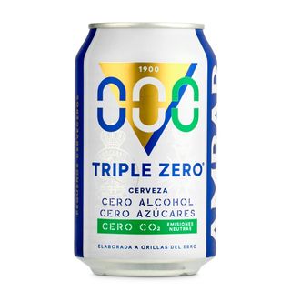 Cerveza Triple Zero Ambar Lata 33 Cl