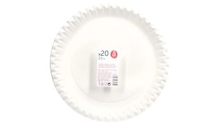 Actuel - Jednorazowy talerz obiadowy, średnica 23cm - 20 sztuk