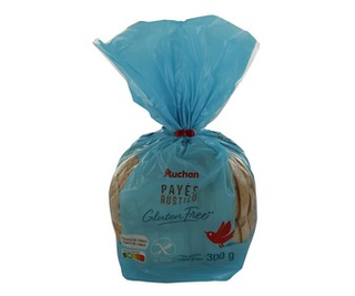 Pan Rústico sin Gluten Producto Alcampo 300 G.