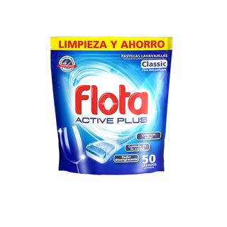 Lavavajillas En Pastillas Active Plus Flota 50 Uds. (277492)