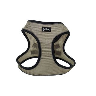 Gotoo Arnés ajustable de malla gris para perros