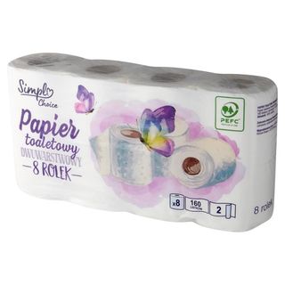 Simpl Choice Papier toaletowy dwuwarstwowy 8 rolek