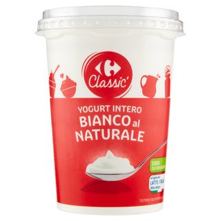 Carrefour Classic Yogurt Intero Bianco al Naturale 500 g