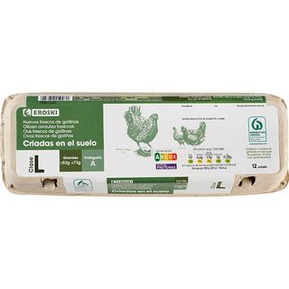 Huevo L Eroski Cartón 12 Uds. (25540253)