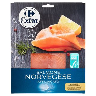 Carrefour Extra Salmone Norvegese Affumicato 150 G