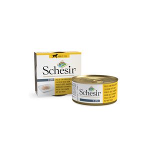 Schesir Adult Pollo Con Jamón Lata Para Perros 0.34Kg