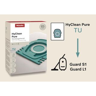 Sacchetti ricambio Miele HyClean Pure TU compatibile con aspirapolvere traino Miele Guard L1/S1 confezione 4pz  - AELMIEPURETU