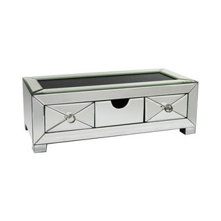 Portagioie argentato 3 cassetti, - 38,7x13,3x17 cm