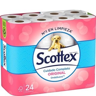 SCOTTEX Papel Higiénico Original 24 Rollos